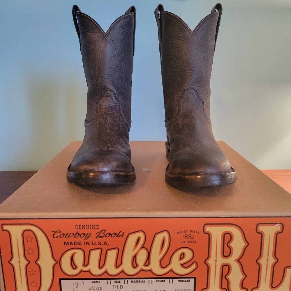 COPY - Ralph Laurel Double RL Western Boot